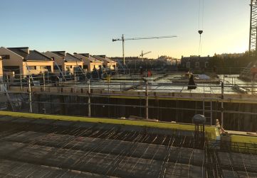 encofrado forjado techo planta baja bloque 3